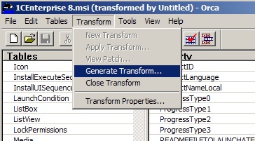 Generate transform